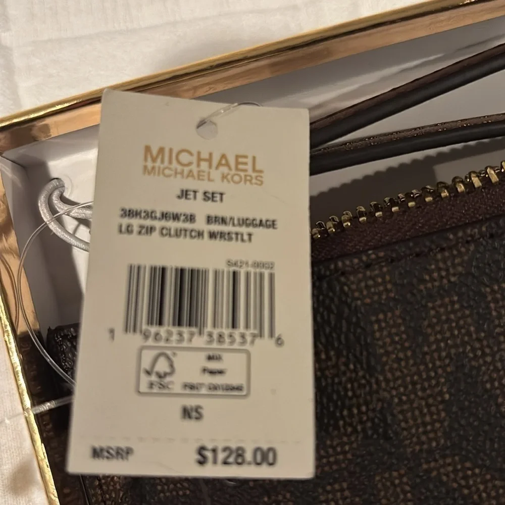Michael Kors LG zip clutch wrstlt